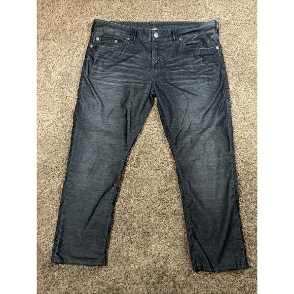 True Religion Jeans Mens 40 Y2K Geno Streetwear Relaxed Fit Stretch Minimalist - Picture 5 of 9